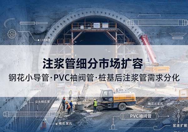 原平注浆管细分市场扩容，隧道钢花小导管、PVC 袖阀管、桩基后注浆管需求分化